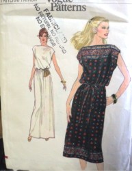 7173 EZ VOGUE SLEEVELESS ELASTIC WAIST DRESS LENGTHS PATTERN 12, 14